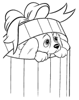 A coloring page of lady and the tramp